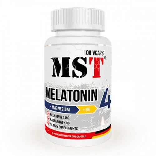 Melatonin 4 + Magnesium + B6 - 100 веган.капс