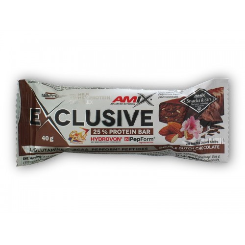 Батончик Exclusive Protein Bar - 40г 1/24 - double dutch chocolate