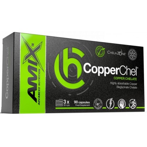 ChelaZone CopperChel Copper Bisglycinate Chelate - 90 веган капс