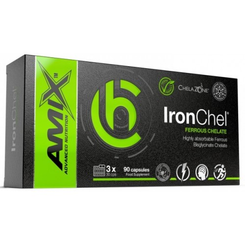 ChelaZone IronChel Iron/Ferrous/Bisglycinate Chelate - 90 веган капс