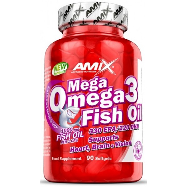 Mega Omega 3 Fish Oil 1000 мг ( 330 мг/220 мг ) Amix - 90 софт гель