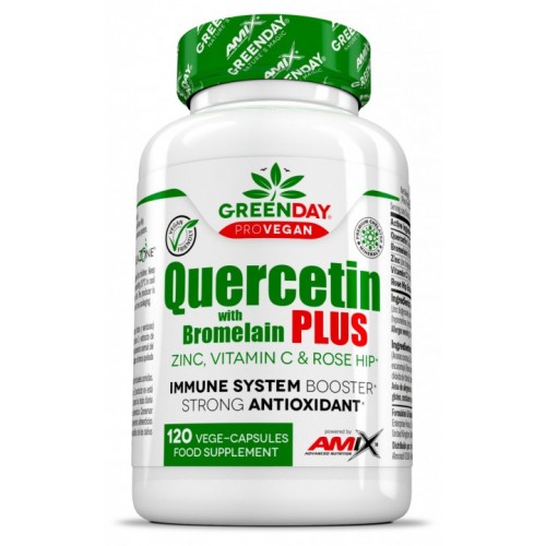 GreenDay ProVegan Quercetin with Bromelain Plus - 120 веган капс