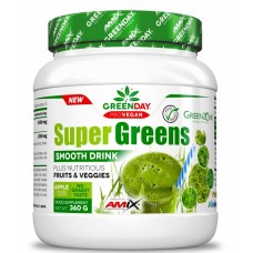GreenDay Super Greens Smooth Drink Amix - 360 г - зелене яблуко