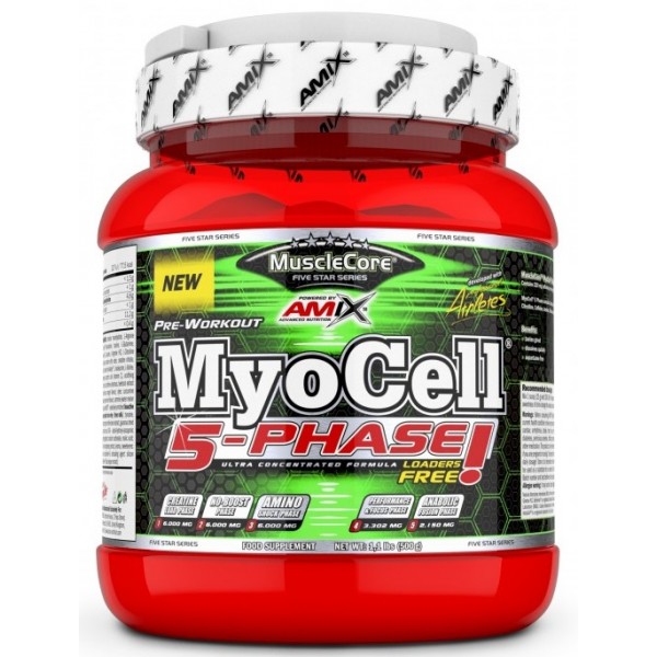 MuscleCore™ MyoCell 5 Phase Amix - 500 г - фруктовый пунш