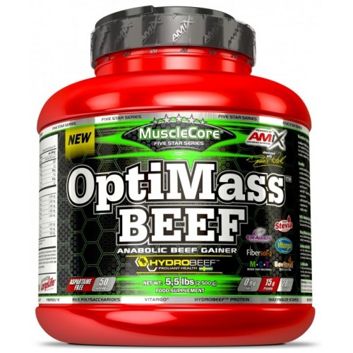Amix MuscleCore® OptiMass Beef Gainer - 2,5 кг - белый шоколад