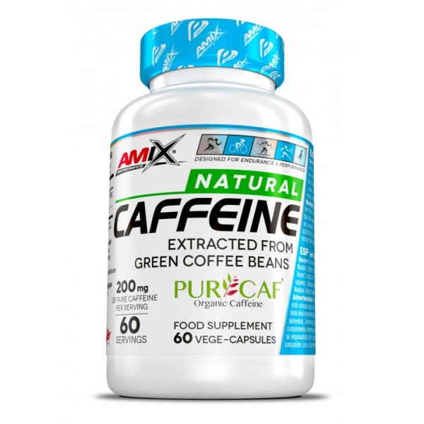Добавка для снижения веса Performance Natural Caffeine PurCaf Amix - 60 капс