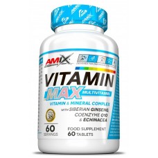 Вітаміни і мінерали для занять спортом, Amix, Performance Vitamin Max Multivitamin - 60 таб