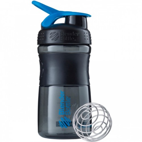 Blender Bottle SportMixer - 590 мл - Black/Cyan