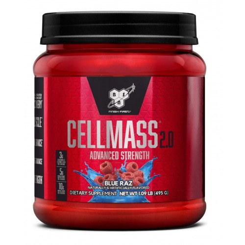 Стимулятор м'язового зростання, Cell Mass 2.0 - 495 г - blue raspberry