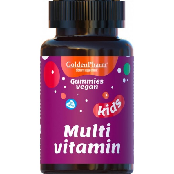 Мультивитамины для детей, Golden Pharm, 60 марм