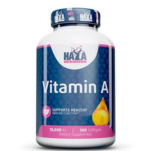 HAYA LABS Vitamin A 10,000 МЕ - 100 софт гель
