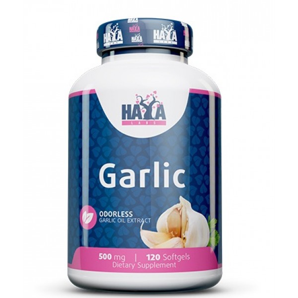 HAYA LABS Odorless Garlic 500 мг - 120 софт гель