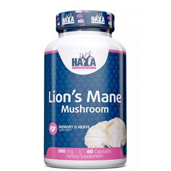 HAYA LABS Lion's Mane Mushroom 500 мг - 60 капс