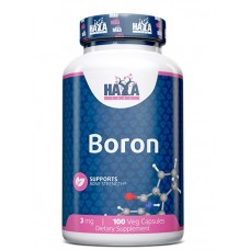 Минерал Бор 3 мг, HAYA LABS, Boron 3 мг - 100 веган капс