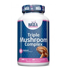 HAYA LABS Triple Mushroom Complex - 60 веган капс