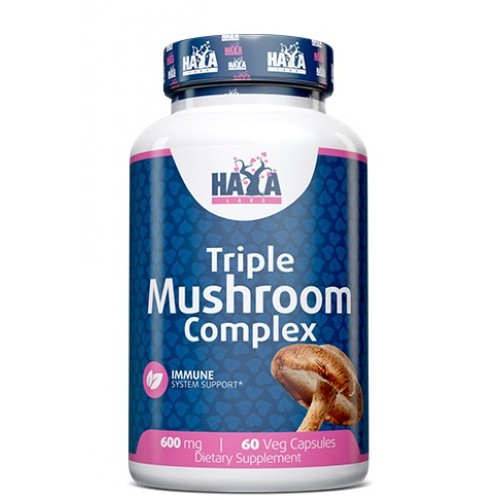 HAYA LABS Triple Mushroom Complex - 60 веган капс