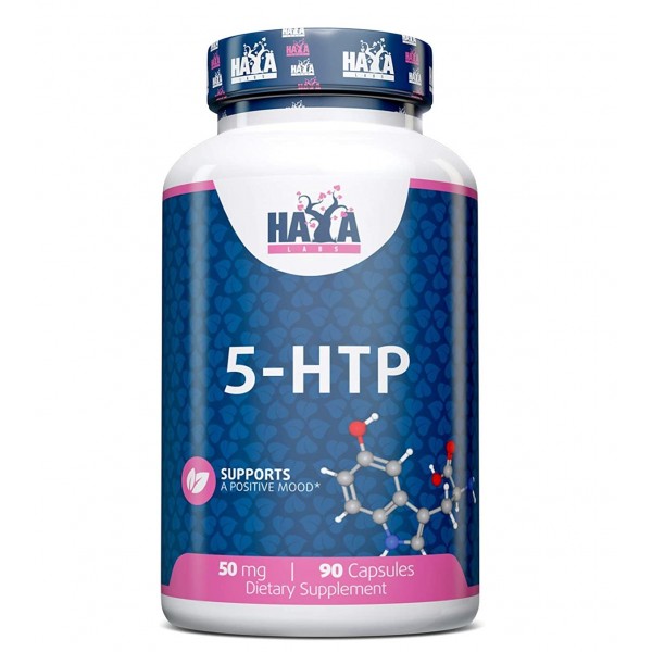 5-гідроксітриптофан 50 мг, HAYA LABS,  5-HTP 50 мг - 90 капс