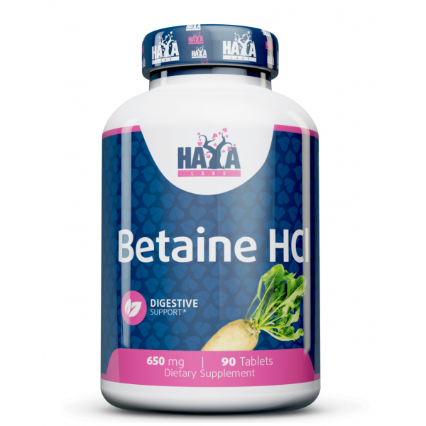 HAYA LABS Betaine HCL 650 мг - 90 таб