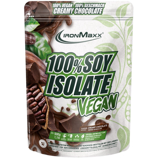 100% Vegan Soy Protein Isolate - 500 г - шоколад