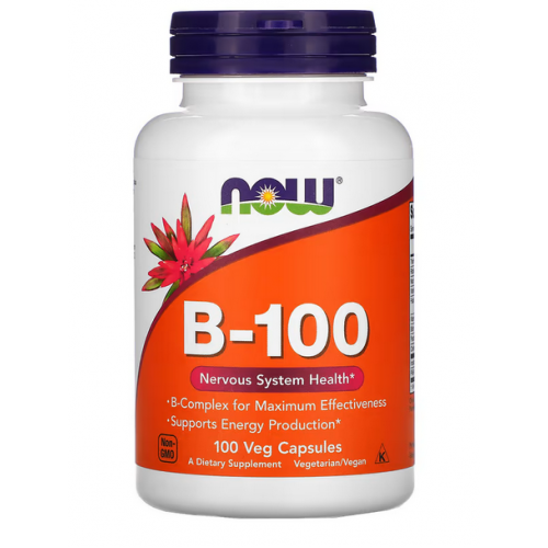 Комплекс вітамінів групи В підвищенної концентрації, NOW, Vitamin B-100