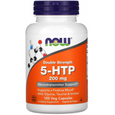 5-Гидрокситриптофан из экстракта семян грифонии, NOW, 5-HTP 200 мг