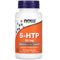5-Гидрокситриптофан из экстракта семян грифонии, NOW, 5-HTP 50 мг