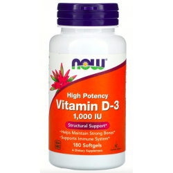 Вітамін Д-3, NOW, Vitamin D-3 1000 MO