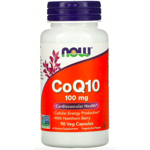 Коэнзим Q10, NOW, CoQ10 100 мг