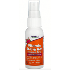 NOW Vitamin D-3 & K-2 Liposomal Spray -59 мл