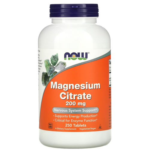 NOW Magnesium 200 мг - 250 таб