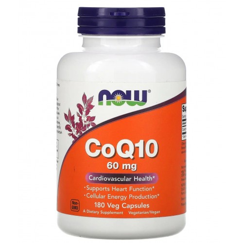 NOW CoQ10 60 мг - 180 веган капс