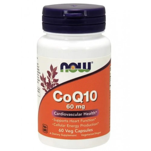 Коензим Q10 60 мг, NOW, CoQ10 60 мг