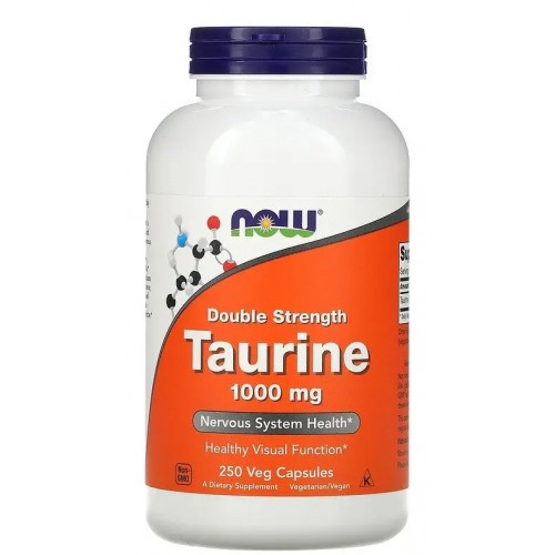 NOW Taurine 1000 мг - 250 веган капс