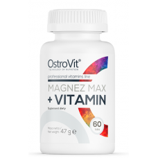 Магній + комплекс вітамінів, OstroVit, Magnez Max + Vitamin - 60 таб