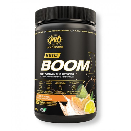 Жироспалювач помірної дії, Pure Vita Labs, Keto Boom - 320 г - Citrus Sunrise