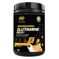 Глютамин с витамином С, PVL, Glutamine Gold + Vitamin C – 1100 г – Tangy Orange
