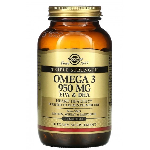  Solgar Omega-3 EPA & DHA 950 mg - 100 софт гель