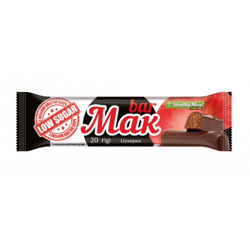 Протеиновый батончик без сахара, "Мак bar" - 20 г