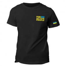 Чоловіча футболка для тренувань, SporterGYM, New Ukrainian logo - M