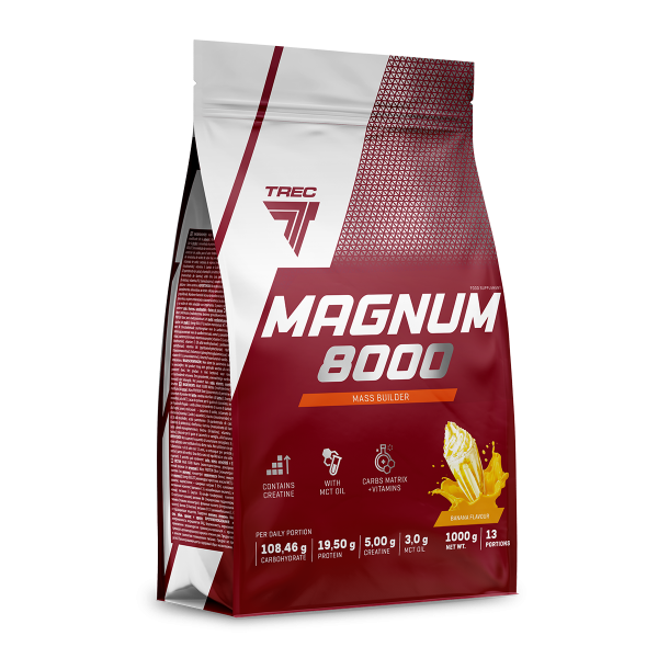 Високовуглеводний гейнер з креатином, Trec Nutrition, Magnum 8000 - 1 кг