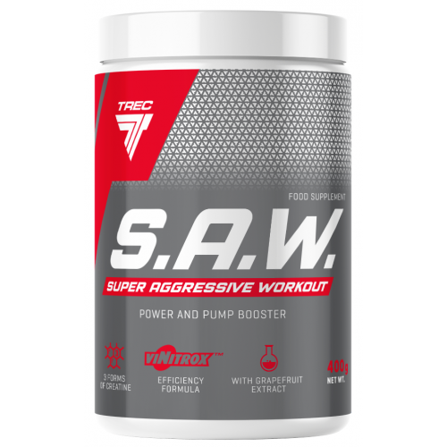Предтренировочный комплекс, Trec Nutrition, S.A.W. 400 г - Черная смородина-лимон