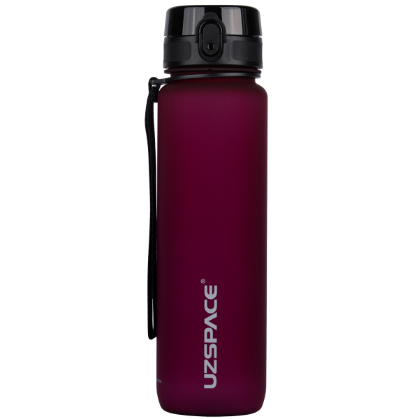 Бутылка для воды, UZspace, 1000 мл (бордовая)