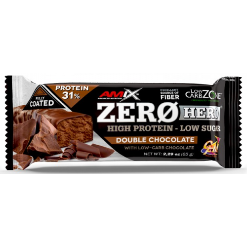 Протеиновый батончик без сахара, Amix, Low-Carb ZeroHero Protein Bar - 65 г