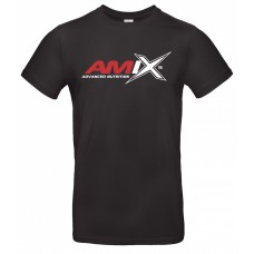 Футболка Amix - красное лого черная (женская) - S