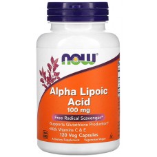 Alpha Lipoic Acid 100 mg NOW (120 капс.)
