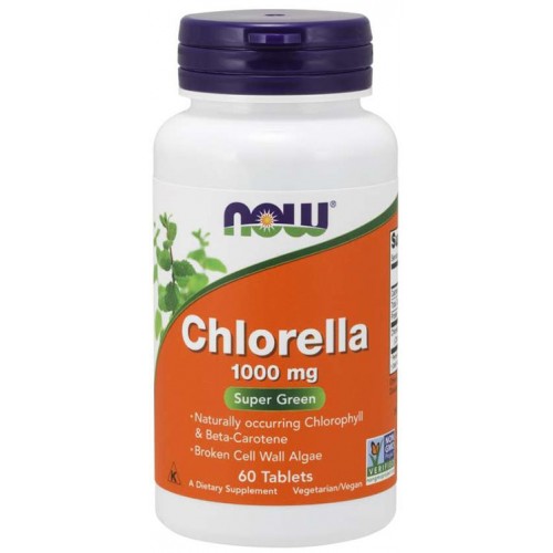 Chlorella 1000 mg NOW (60 таб.)