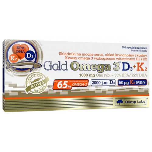 Gold Omega 3 D3+K2 Olimp (30 капс.)