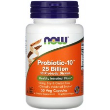 Probiotic-10 25 Billion NOW (50 капс.)