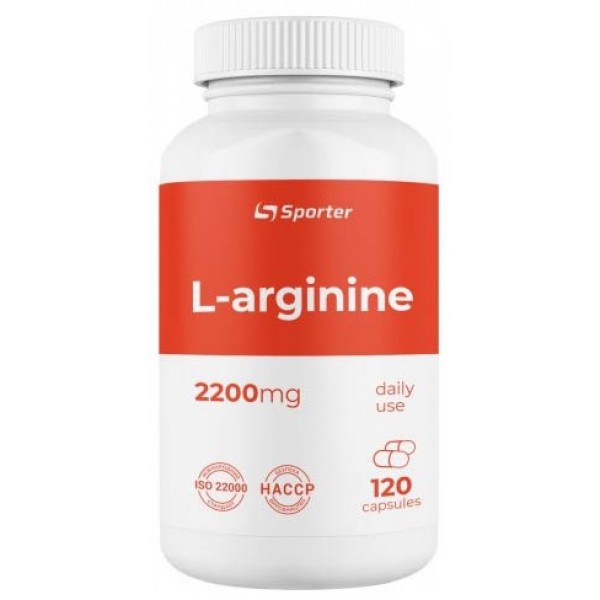 L-Arginine 2200 mg Sporter (120 капс.)