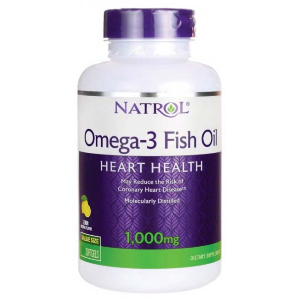 Omega-3 Fish Oil 1000mg Natrol (90 капс.)